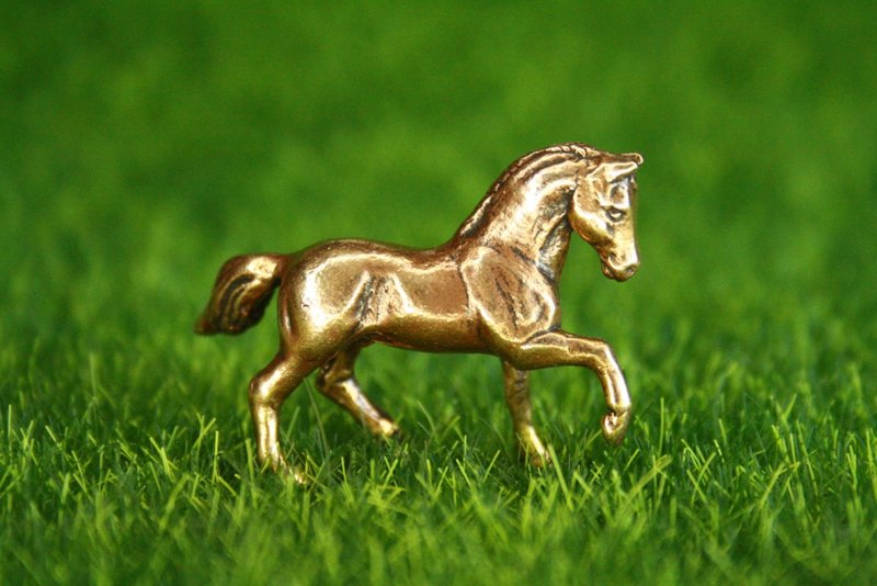 Horse  - miniature statue of bronze, metal figurine - 擺飾/家飾品 - 銅/黃銅 