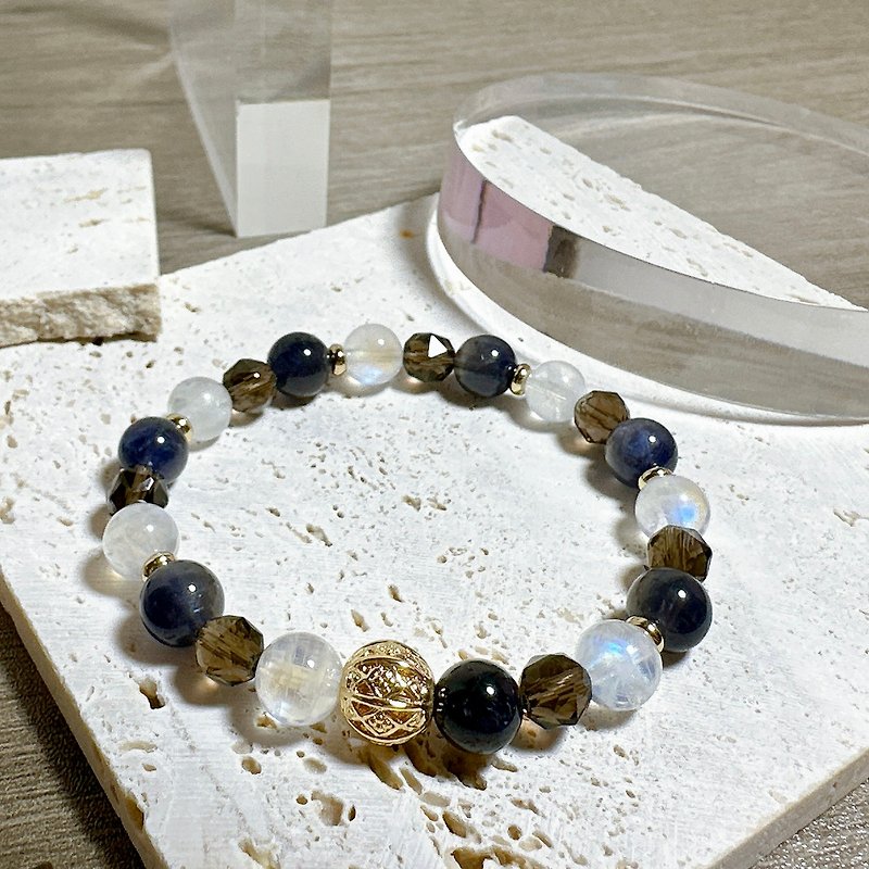 Stone Cordierite Citrine Bracelet - Bracelets - Crystal Multicolor