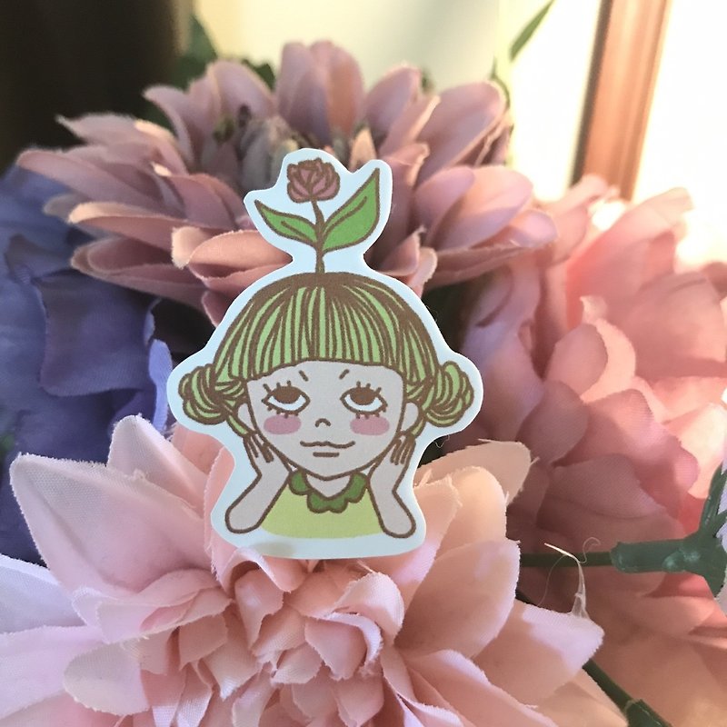 *Mint Monster*Flowers are blooming-sticker - Stickers - Paper 