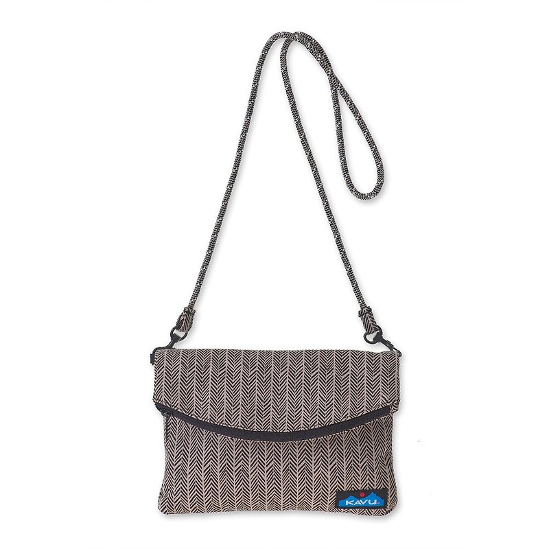 【西雅圖 KAVU】 Slingaling Bag 兩用側背包 山形迴文 #9046 - 手拿包 - 聚酯纖維 多色