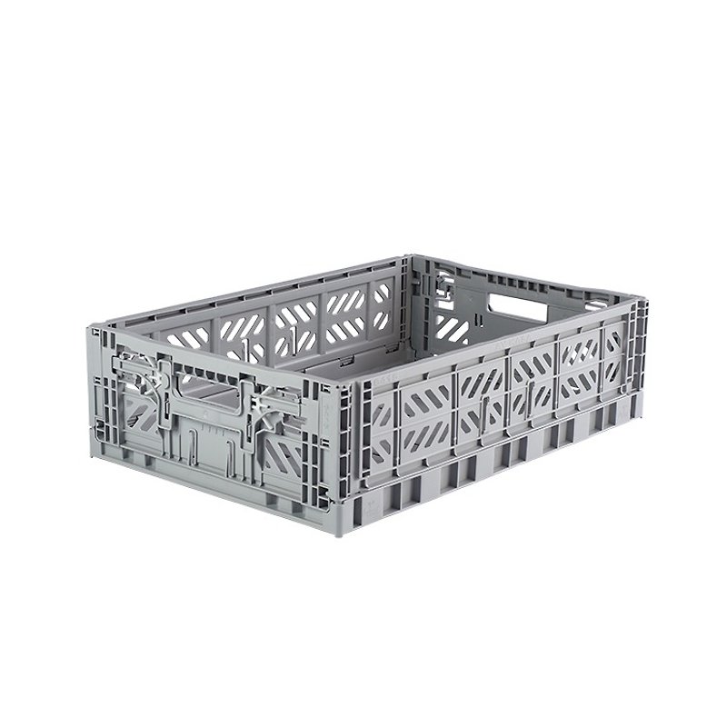 Turkey Aykasa Folding Storage Basket (L15)-Gray - กล่องเก็บของ - กระดาษ 