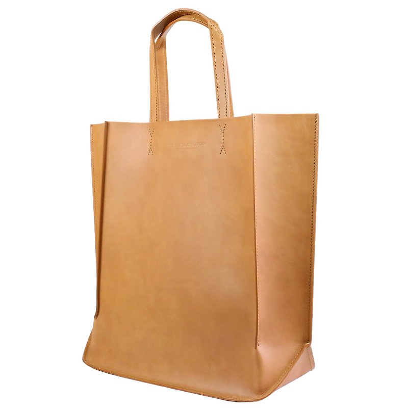 Grand canal / Tan - Handbags & Totes - Genuine Leather Orange