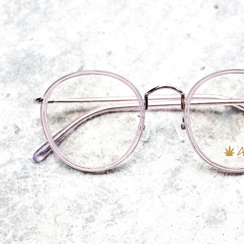 【目目商行】韓國 大框 中金 熱賣粉紫 眼鏡 鏡框 - 眼鏡/眼鏡框 - 其他金屬 粉紅色