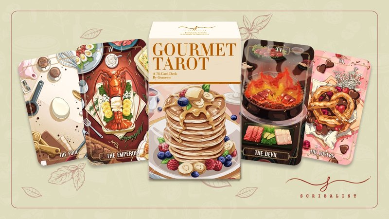 ไพ่ Gourmet tarot II - เกมปริศนา - กระดาษ 