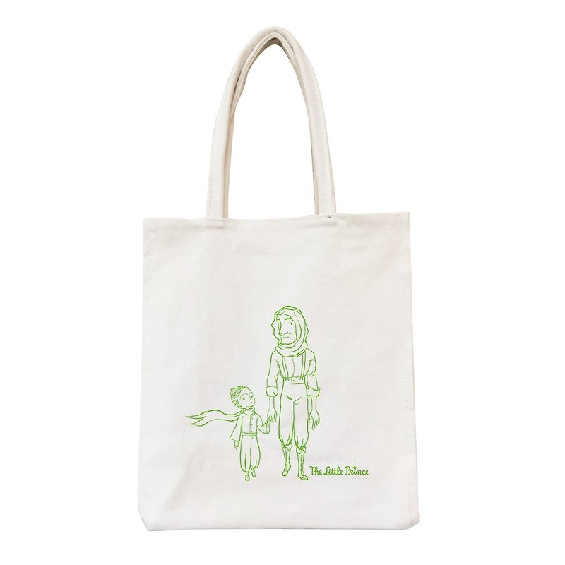 小王子電影版授權-野餐包 - 手提包/手提袋 - 棉．麻 綠色