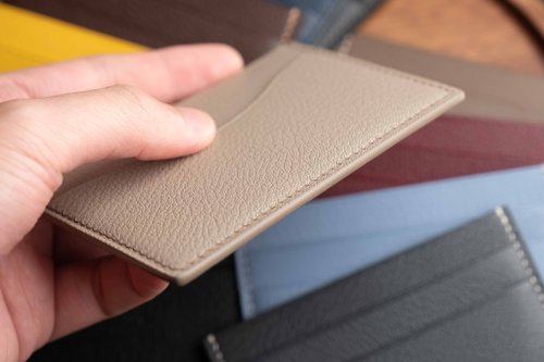 Alran Sully Goat Leather Credit card wallet, Handmade Leather