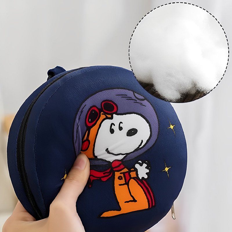 尼龍 收納箱/收納用品 - 【Hook's嚴選】 Snoopy 史努比護頸枕 U型枕 旅行枕 軟飛機枕