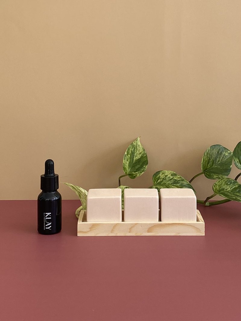 KLAY Cube ceramic diffuser with essential oils and fragrance oils - 花瓶/花器 - 陶 