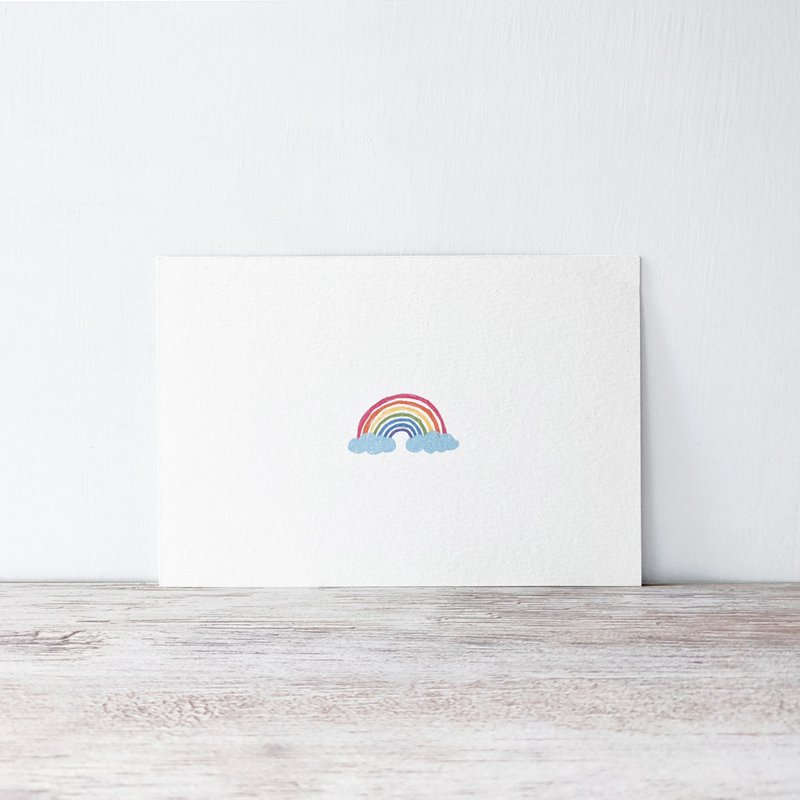 Rainbow  /  Postcard - การ์ด/โปสการ์ด - กระดาษ ขาว