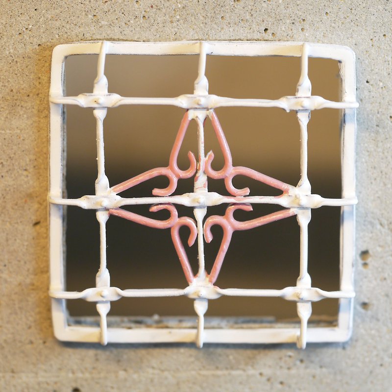 Iron Window Flower Clay Pot-Love Model - Storage - Cement 