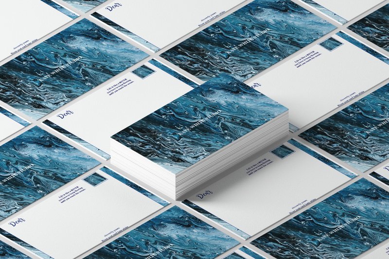 River post card - Cards & Postcards - Paper Blue