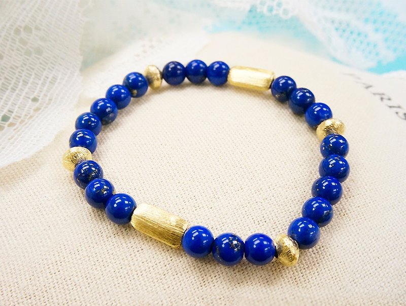 Edith & Jaz • Lapis Lazuli Silver Bracelet - Bracelets - Gemstone Blue