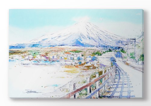 文少輝工作室 追訪富士山の旅 | 山中湖 |無框畫 | 裝飾畫 | 掛畫 | 日本
