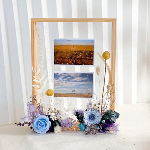Facing the morning light x non-withering dried flower transparent flower  frame - Shop sumi-road Picture Frames - Pinkoi
