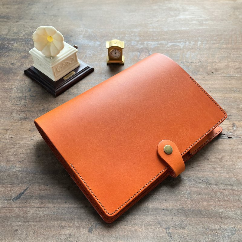 【熱銷補貨到】Accademia A5 六孔活頁皮革筆記本-橡木果實棕 - 筆記本/手帳 - 真皮 咖啡色