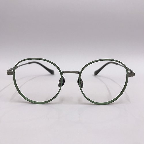 EGlasses。眼鏡物語 站內最高等級UV420濾藍光0度眼鏡│極視鈦-鈦個性圓款系列TA1