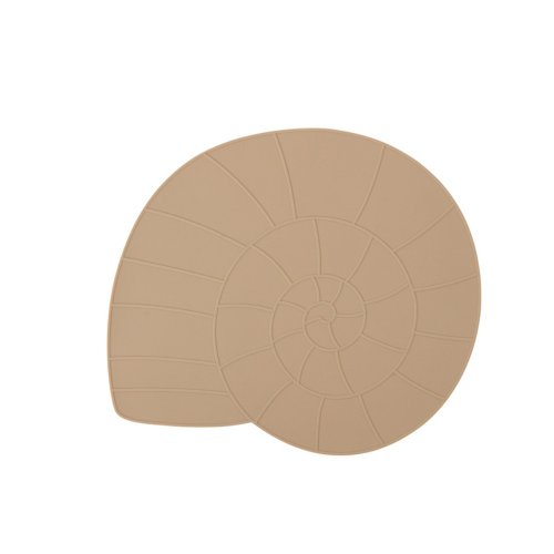 OYOY 丹麥質感家居 矽膠餐墊/蝸牛 - 焦糖