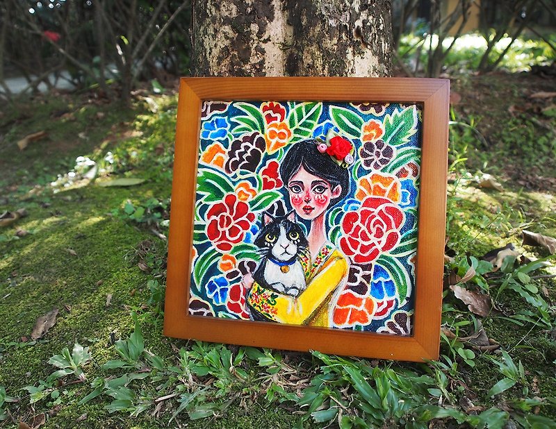 *little Nyonya* Original Painting - Items for Display - Other Materials Multicolor