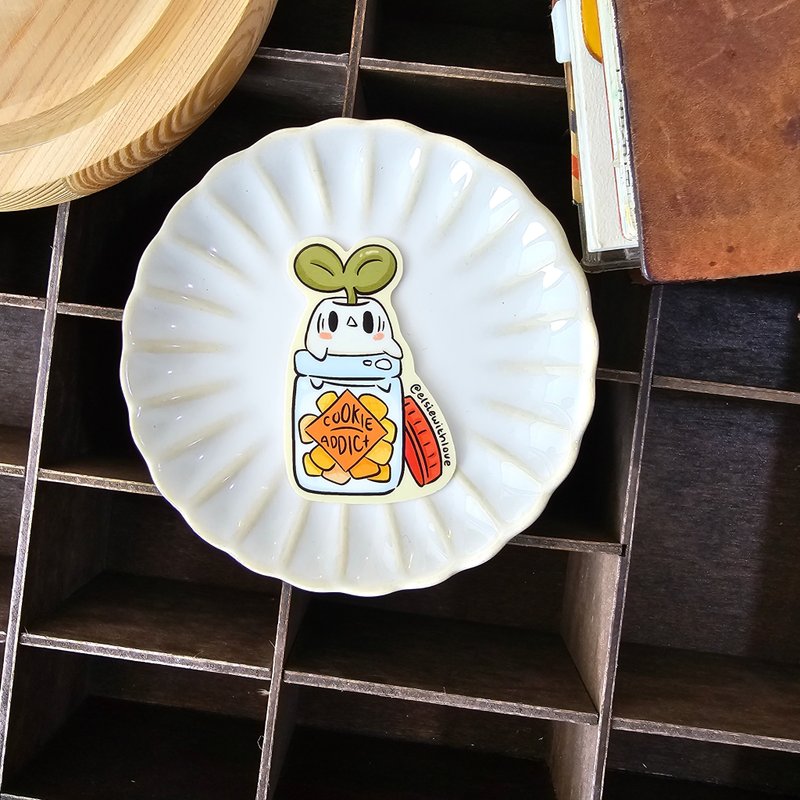 Cookie Addict Vinyl Sticker - 貼紙 - 其他材質 多色