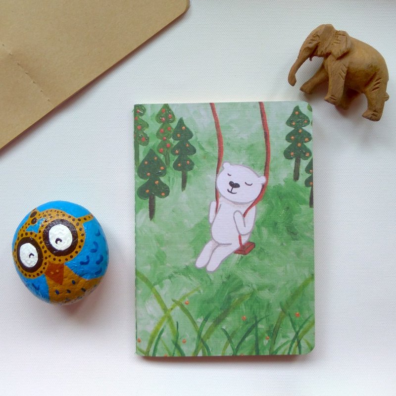 Small Notebook∣ Forest Bear - Notebooks & Journals - Paper Multicolor