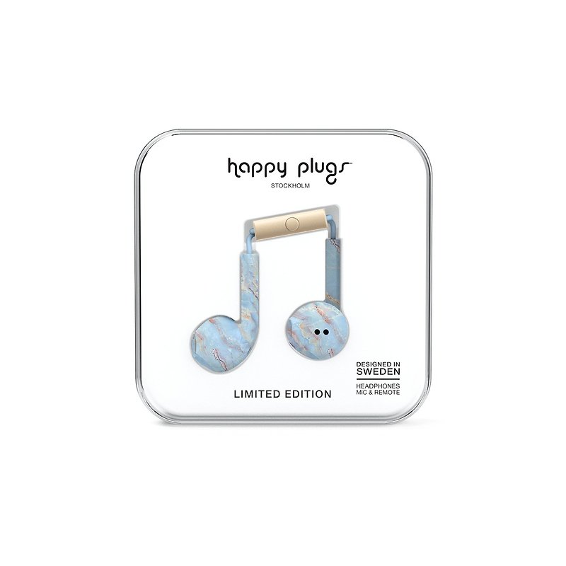 HAPPY PLUGS EARBUD PLUS Ultimate Earbuds - Blue Quartz - หูฟัง - พลาสติก สีน้ำเงิน