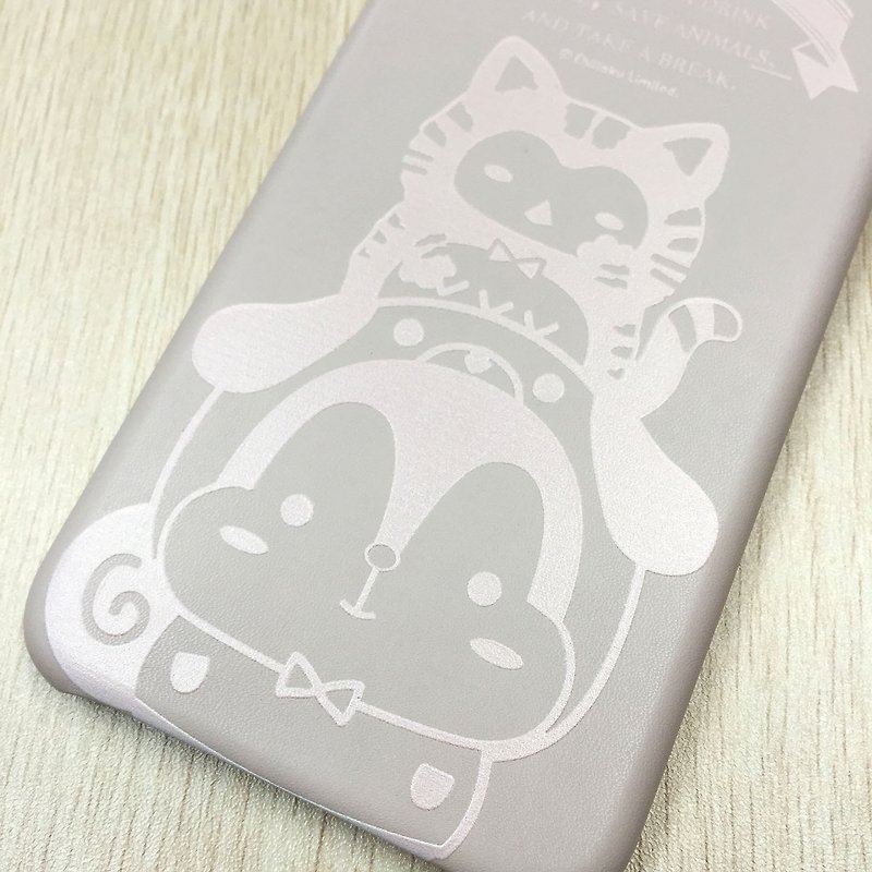 iPhone 6/6s PU Leather case (Pet) - E007SQE - เคส/ซองมือถือ - หนังแท้ สึชมพู