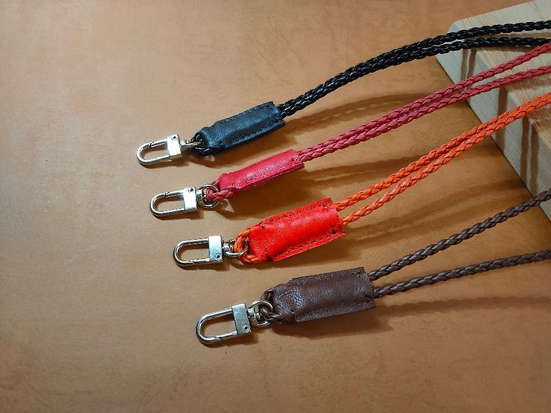 Leather braided lanyard - Lanyards & Straps - Genuine Leather 