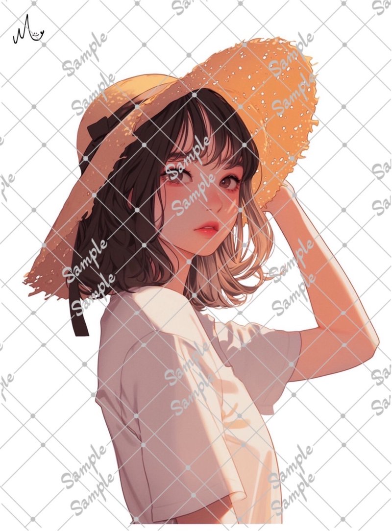 オリジナル人物ステッカー - 貼紙 - 紙 