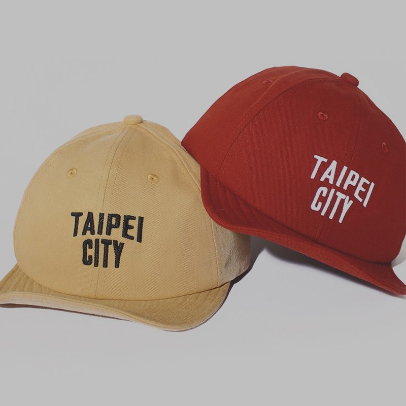 Taiwan limited edition TAIPEI CITY Chifeng short brim reverse brim hat - หมวก - ผ้าฝ้าย/ผ้าลินิน หลากหลายสี