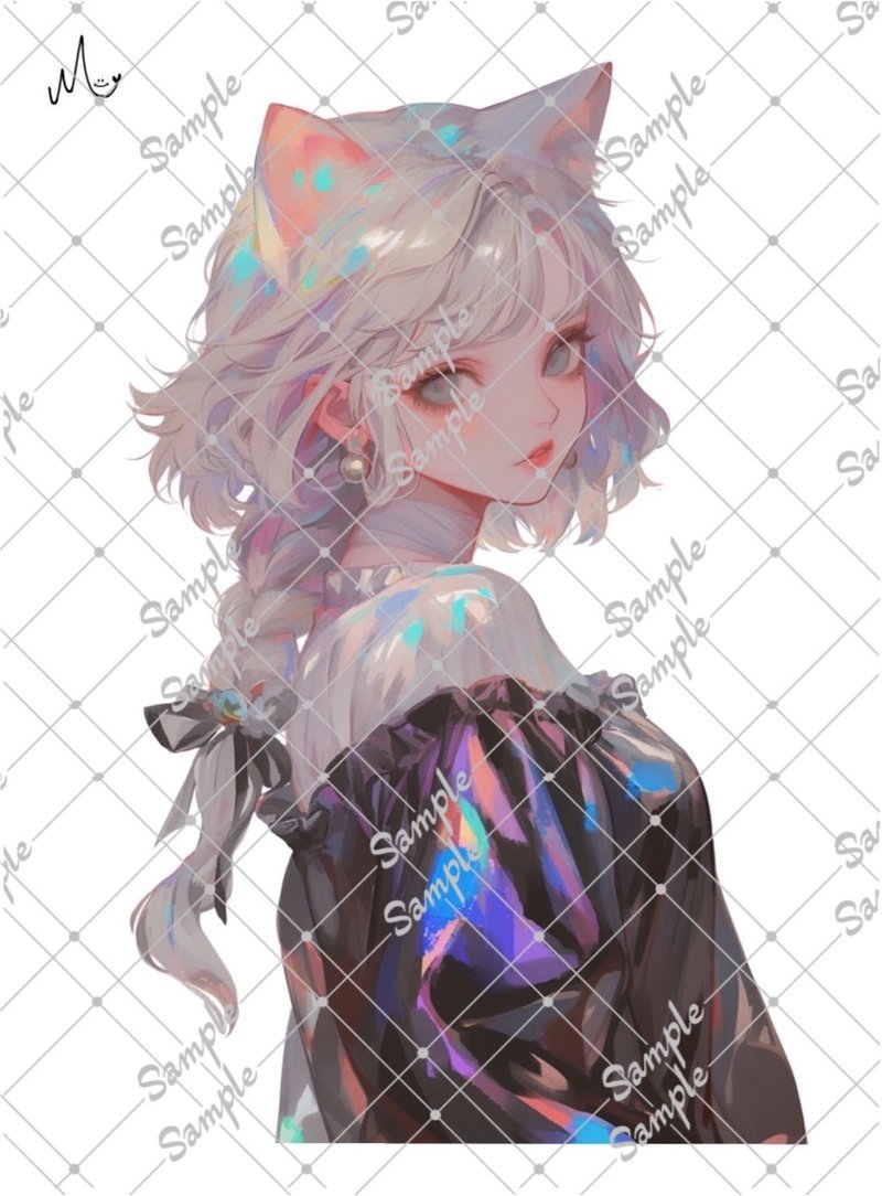 オリジナル人物ステッカー9月新作 - 貼紙 - 紙 