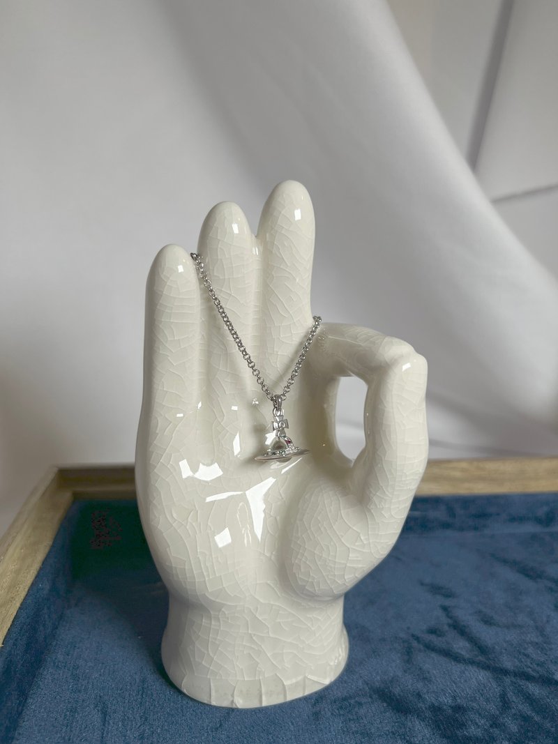 Vivienne Westwood PETITE ORB Necklace 頸鏈 項鍊 日本中古 - 項鍊 - 其他金屬 銀色