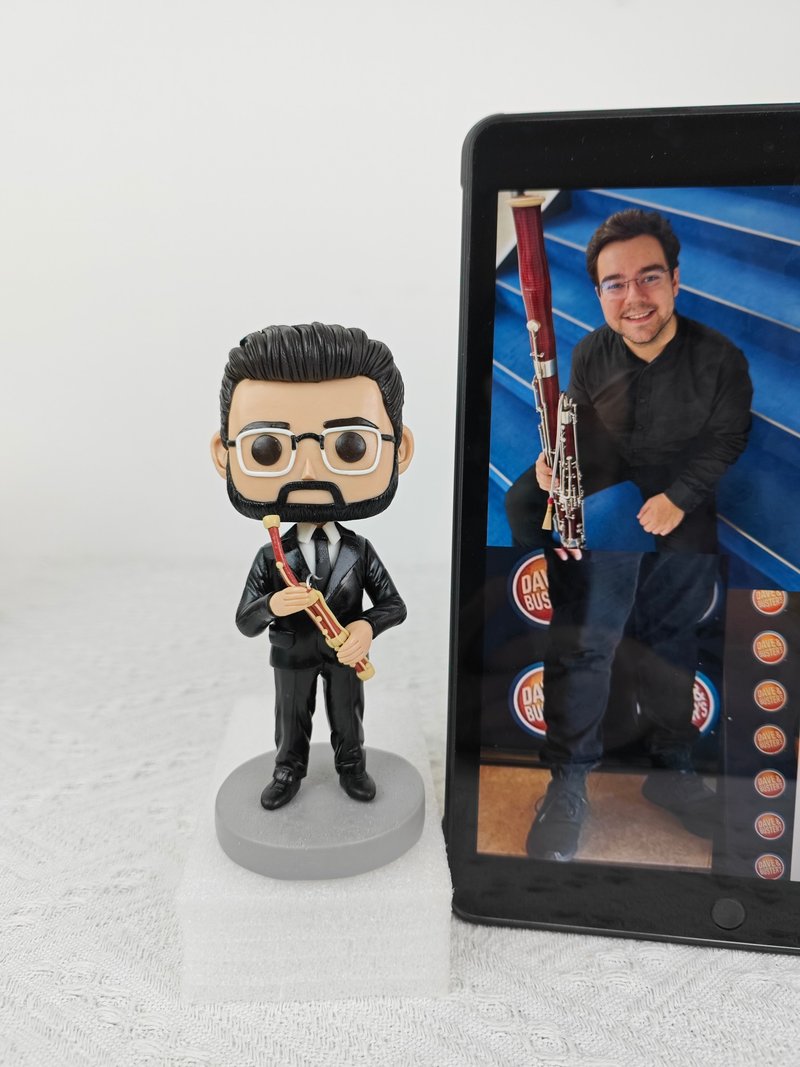 【客製化3D人像公仔】訂製手工Funko Pop男生朋友老公生日禮物 - 公仔/玩偶 - 黏土 多色