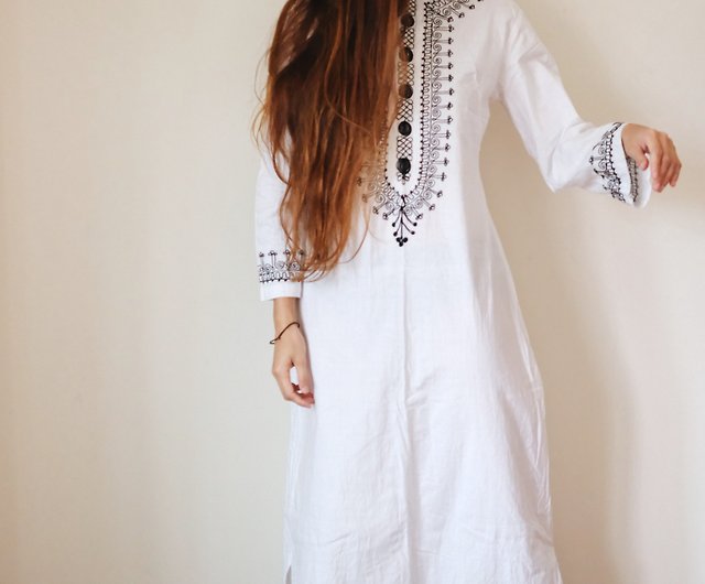 ヴィンテージパキスタンドレス パキスタン刺繍ドレス - ショップ