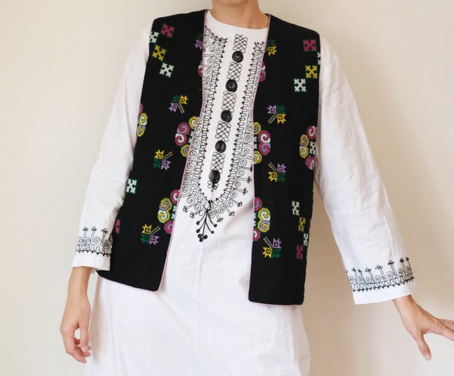 パキスタンのドレス、美しい高級刺繍入り芝生コットン、新品 ヴィンテージパキスタンドレス パキスタン刺繍ドレス - ショップ