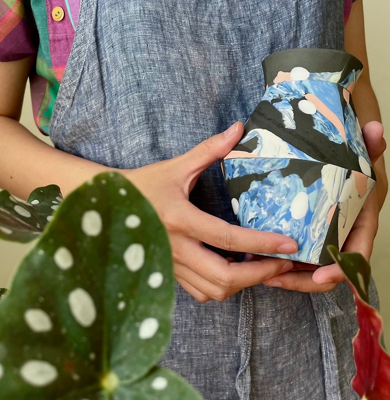 Ocean Colors Nerikomi Vase - Pottery & Ceramics - Porcelain 