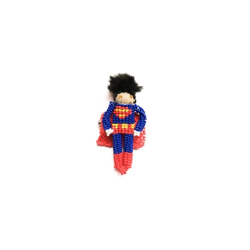 Bead brooch Superman - เข็มกลัด - วัสดุอื่นๆ 