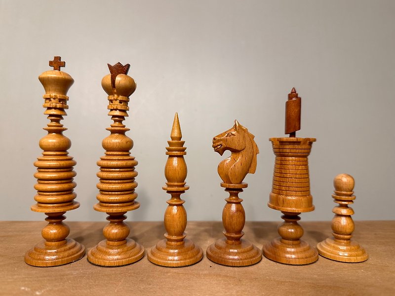 Kadun Barleycorn chess set, 1990 to 2000 - บอร์ดเกม - ไม้ 