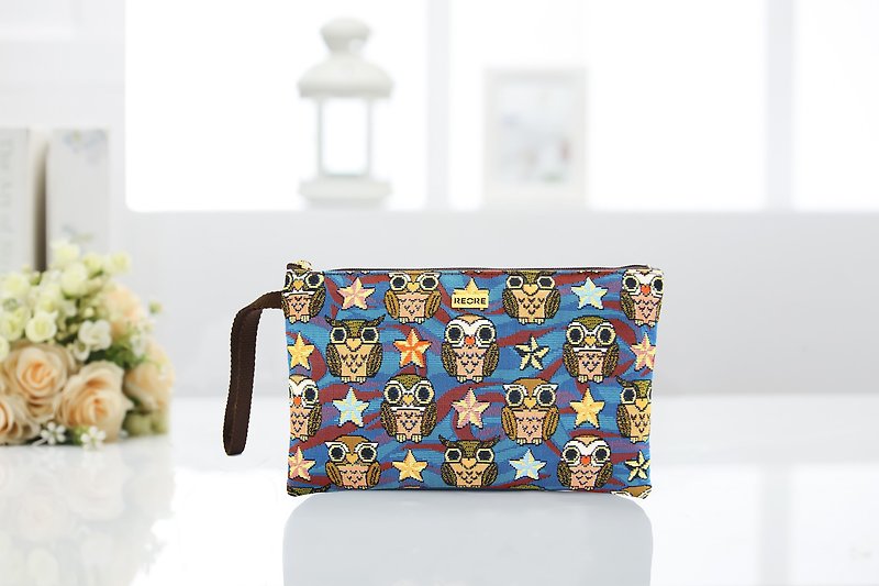 Handmade Clutch Wallet  /  Jacquard Weave / Water Repellent - Clutch Bags - Other Materials 