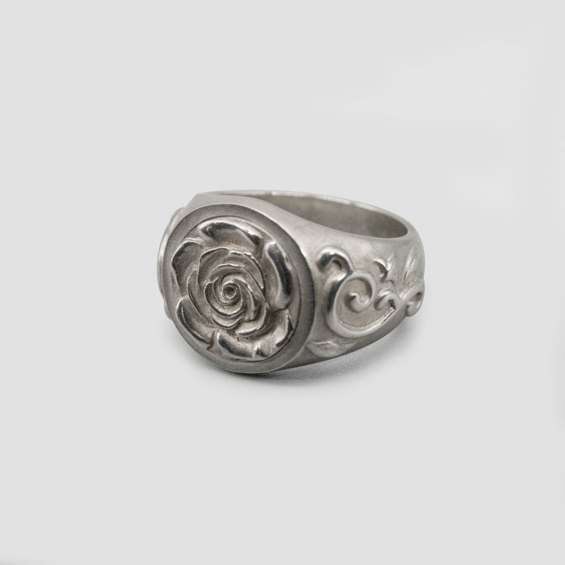 Rose Ring / DR-4 - แหวนทั่วไป - เงินแท้ สีเงิน