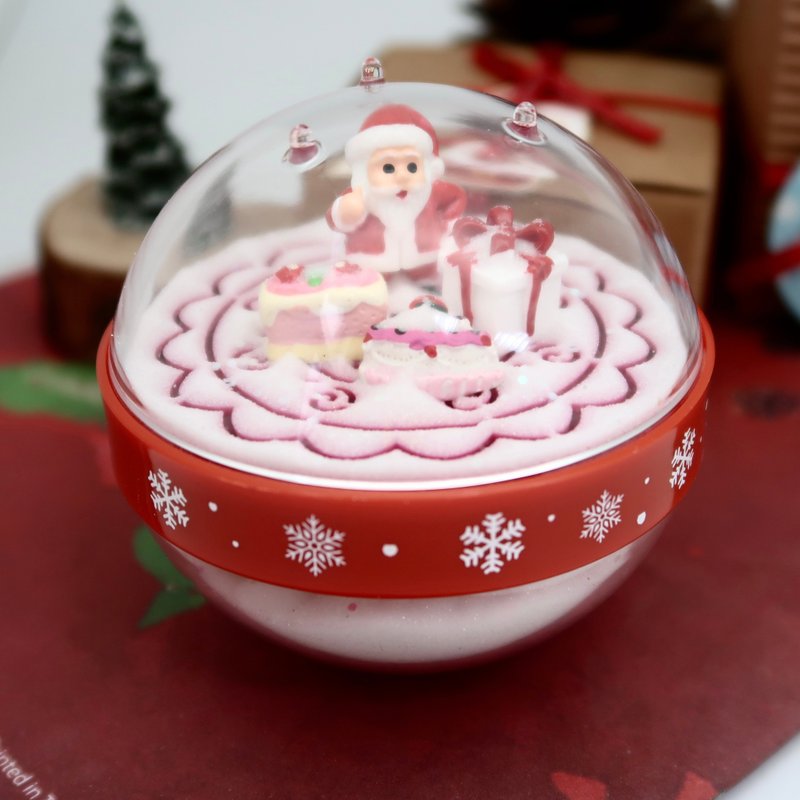 Christmas Snowman Gifts Snow Globe  Merry Christmas & Happy New Year Blessing - Items for Display - Acrylic White