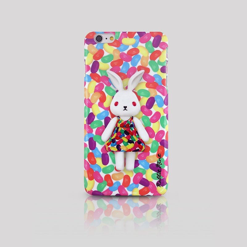 (Rabbit Mint) Mint Rabbit Phone Case - Bu Mali Candy Merry Boo Jelly Bean - iPhone 6 Plus (M0021) - Phone Cases - Plastic Red