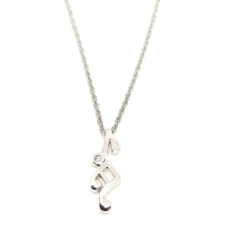Note necklace - Necklaces - Silver Silver
