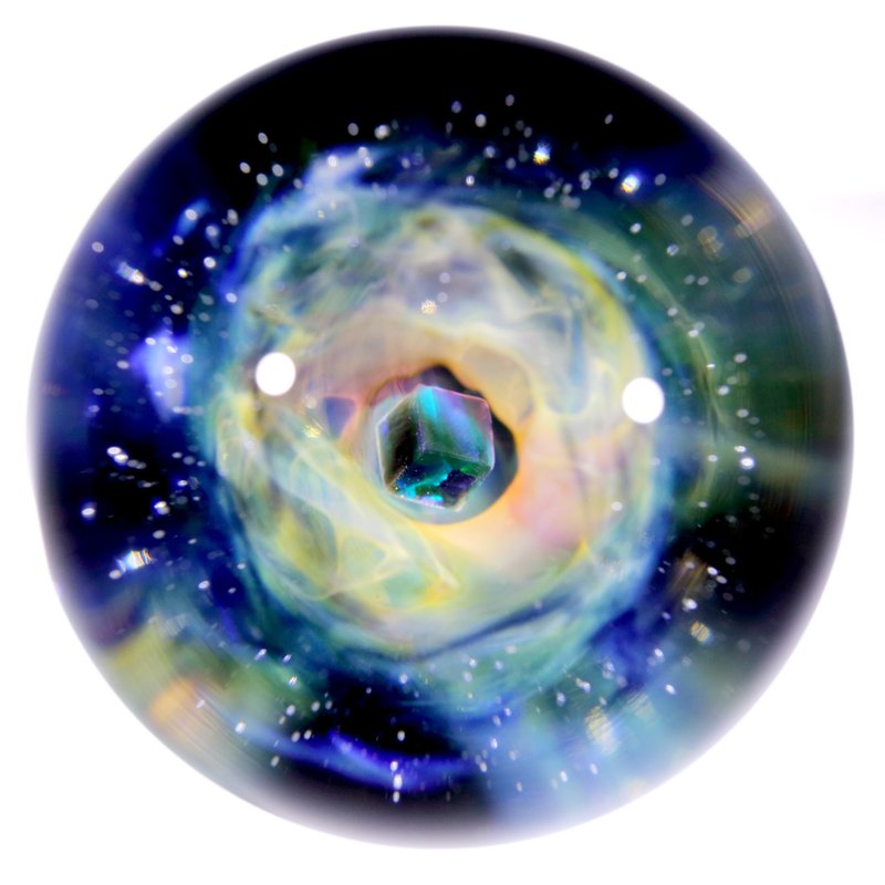 57mm 兩面星雲宇宙玻璃球擺設 no.M223 - 擺飾/家飾品 - 玻璃 黑色