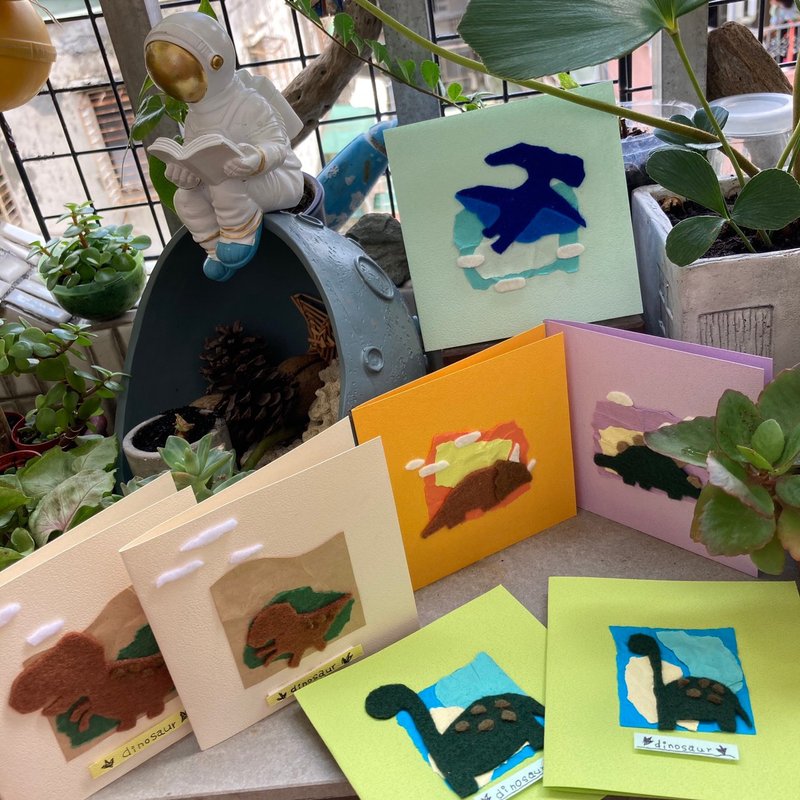 -Spot-Jurassic Dinosaur/Birthday Card/Handmade Card/Q Version/Universal Card/Customized Card/2D Muppet - การ์ด/โปสการ์ด - กระดาษ 