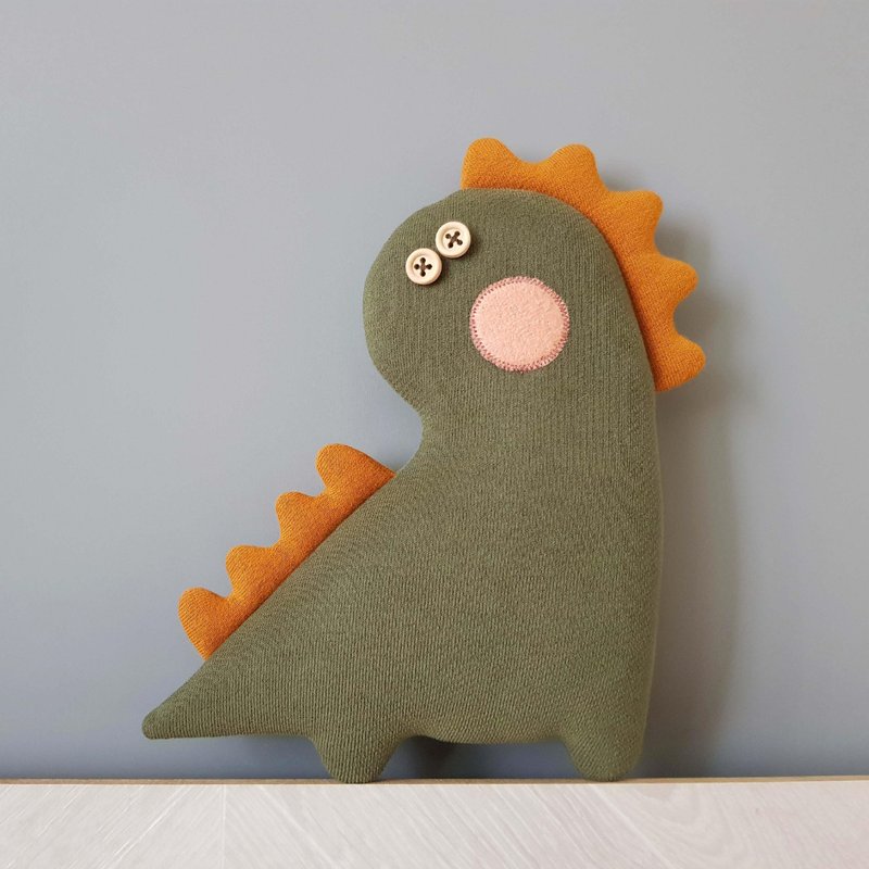 stuffed dinosaur sewing pattern pdf rag doll tutorial, cartoon animal pattern - 手工藝教學/工具書 - 其他材質 