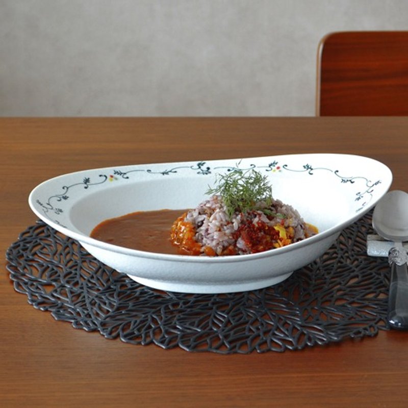 みかわちカレー皿 アラベスク - 碟子/醬料碟/醬油碟 - 陶 