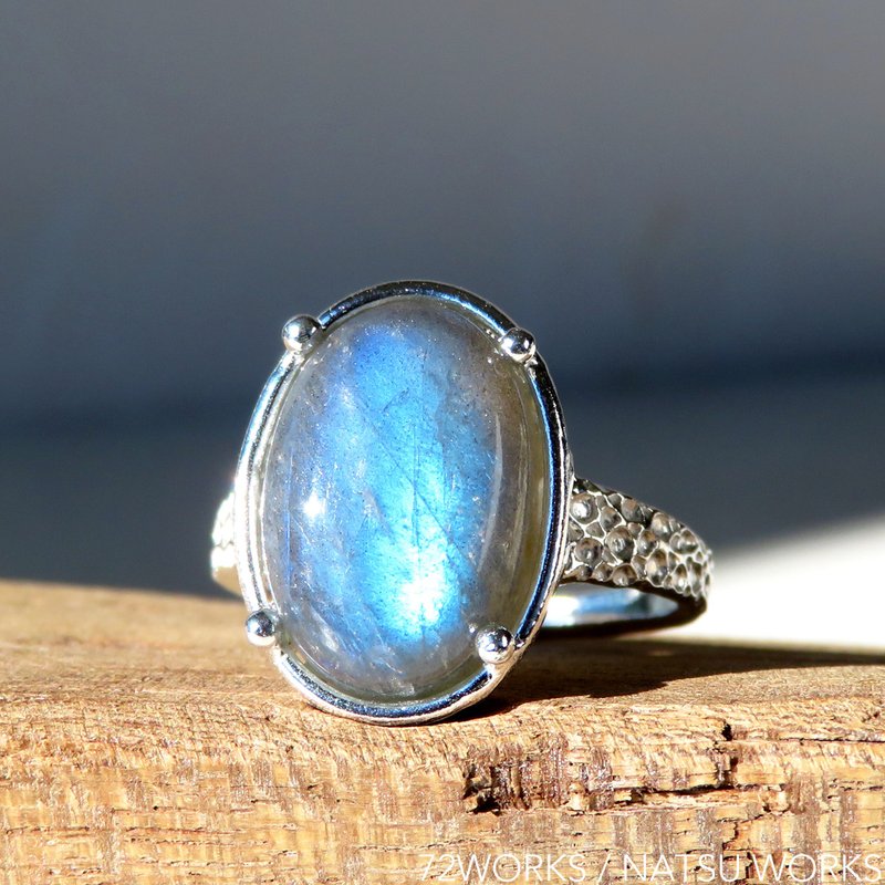 ラブラドライト リング / Labradorite Ring b - 戒指 - 寶石 藍色