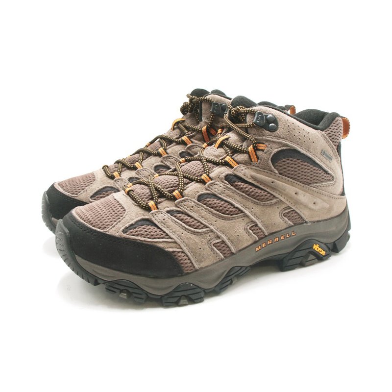 MERRELL MOAB 3 MID GORE-TEX防水登山中筒透氣健行鞋  男鞋-卡其 - 男運動鞋/球鞋 - 防水材質 