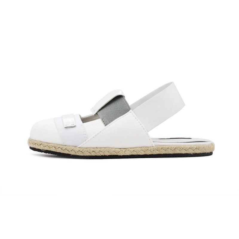 Bandage W1055 White - Sandals - Cotton & Hemp White
