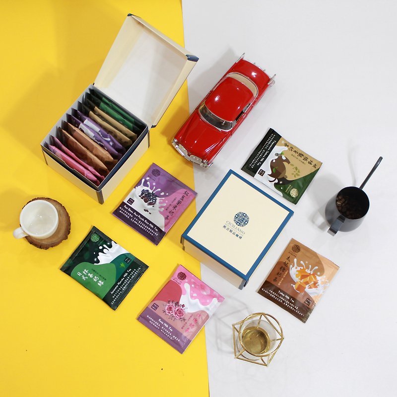 【Exclusive Gift Box】Mother's Day Limited Edition!! Xishe Coffee petty bourgeoisie loves triangular three-dimensional tea bag milk - Health Foods - Other Materials 